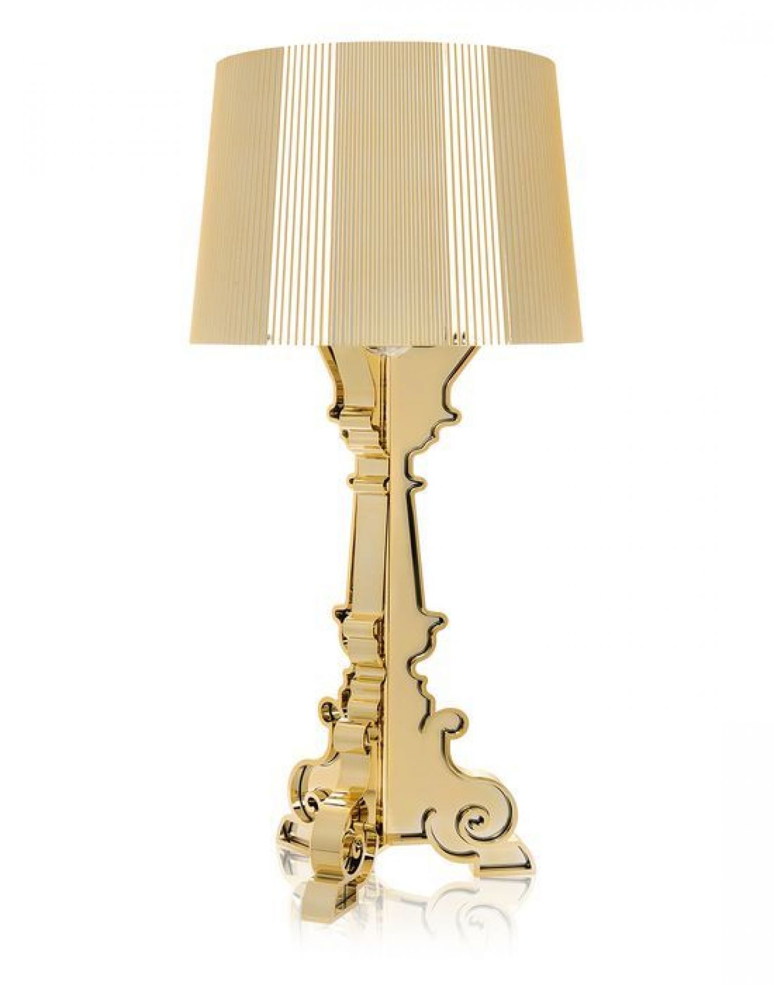 Bourgie Tischleuchte metallisiert Gold Kartell